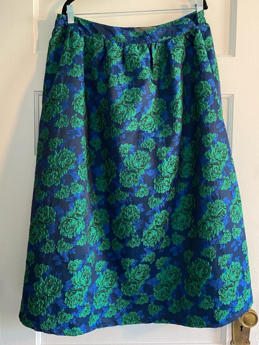 Anthropologie Sunday in Brooklyn Floral Jacquard Midi Skirt NWOT - Picture 2 of 5